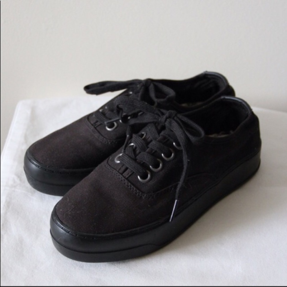 Black platform shoes